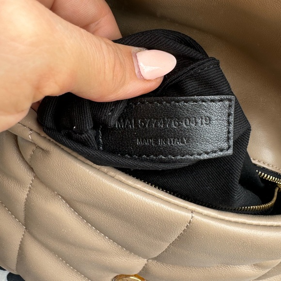 New Small YSL Loulou Puffer Shoulder Bag BEIGE - Picture 5 of 10